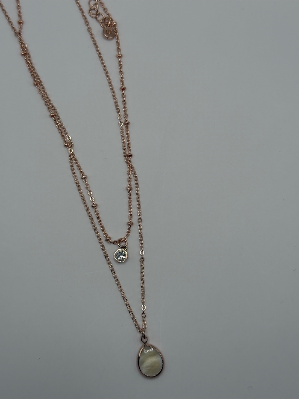Elegant Rose Gold Plated Layered Necklace